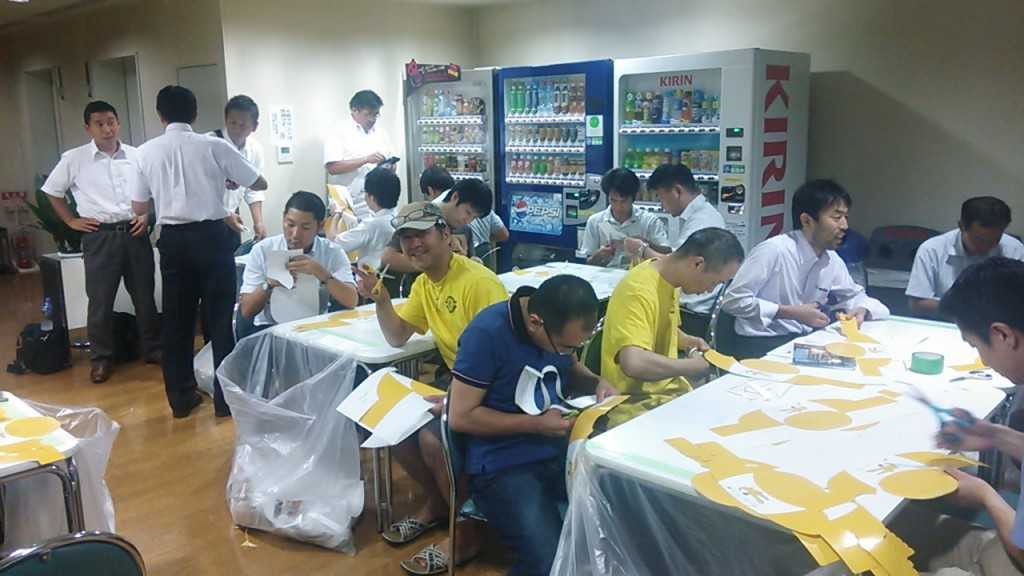 柏祭り制作二日目